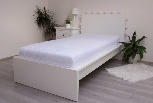Prostěradlo mikroflanel bílé 90x200 cm