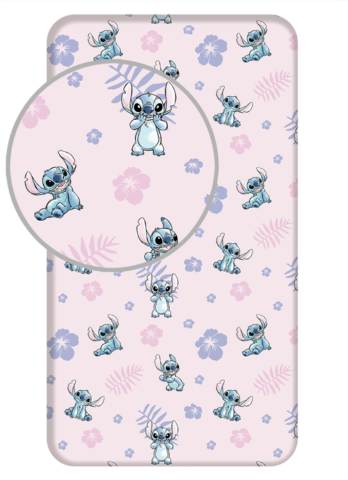 Lilo and Stitch "Pink" fitted sheet