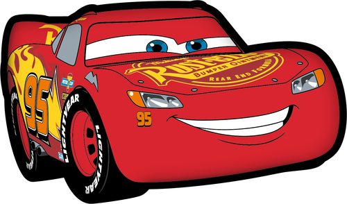 Cars "McQueen" tvarovaný polštářek