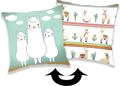 Lama "02" polštářek s flitry