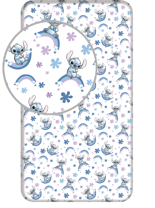 Lilo and Stitch "Rainbow" fitted sheet