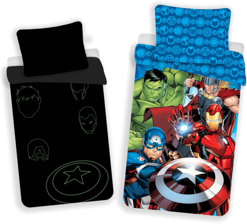 Asciugamano Blu Jerry Fabrics Marvel Avengers