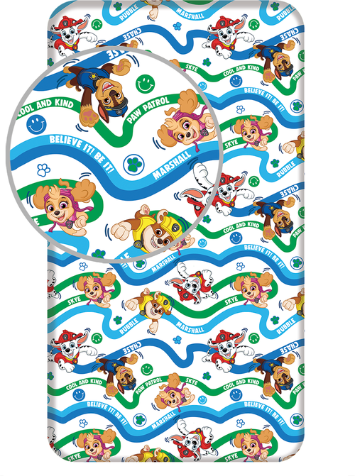 Paw Patrol "Cool and kind" fitted sheet