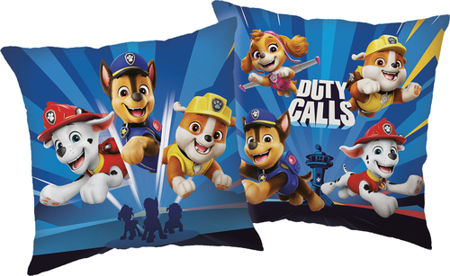 Tlapková patrola "Duty calls" polštářek