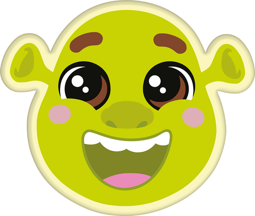 Shrek tvarovaný polštářek