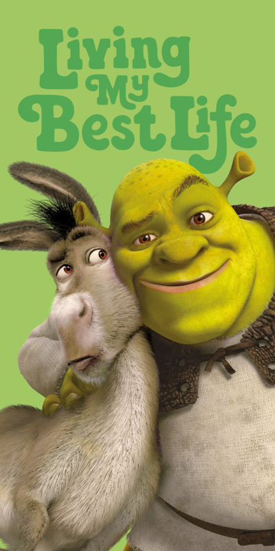 Shrek "The Best Life" beach towel