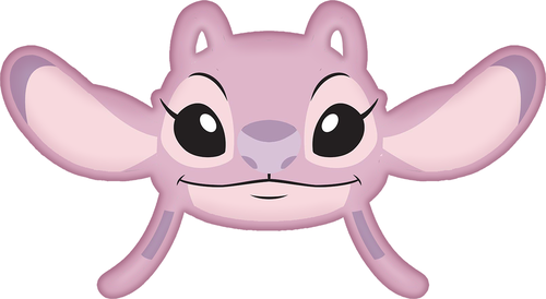 Lilo and Stitch "Angel Pink" 3D shaped cushion