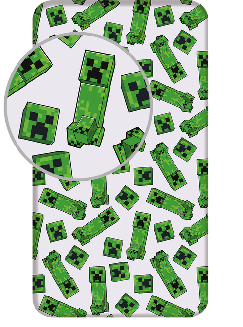 Minecraft "Hostile Together" fitted sheet