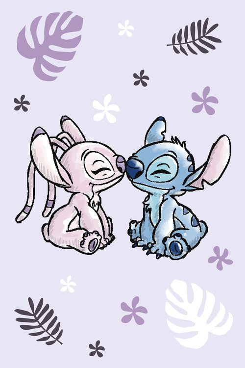 Lilo and Stitch "Purple"  fleece blanket