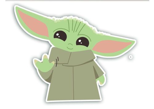 Star Wars "Baby Yoda" 01 shaped cushion