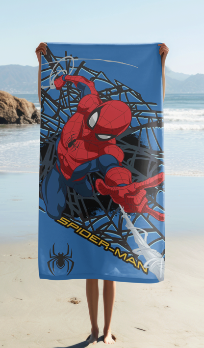 Spider-man "Web Shot"  beach towel micro image 2